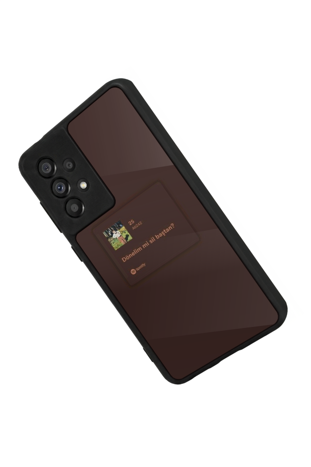 Samsung Galaxy A73 Uyumlu Sarki Sozleri Tasarımlı Glossy Premium Kılıf