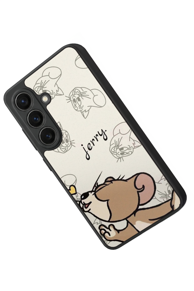 Samsung Galaxy S26 Uyumlu Tom And Jerry Tasarımlı Glossy Premium Kılıf