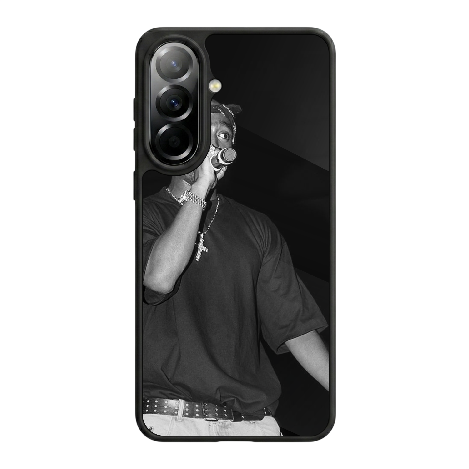 Samsung Galaxy A37 Uyumlu Tupac Tasarımlı Glossy Premium Kılıf