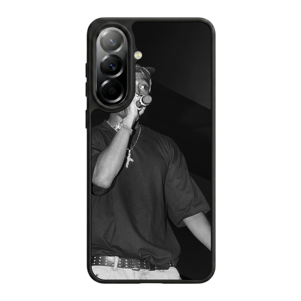 Samsung Galaxy A37 Uyumlu Tupac Tasarımlı Glossy Premium Kılıf