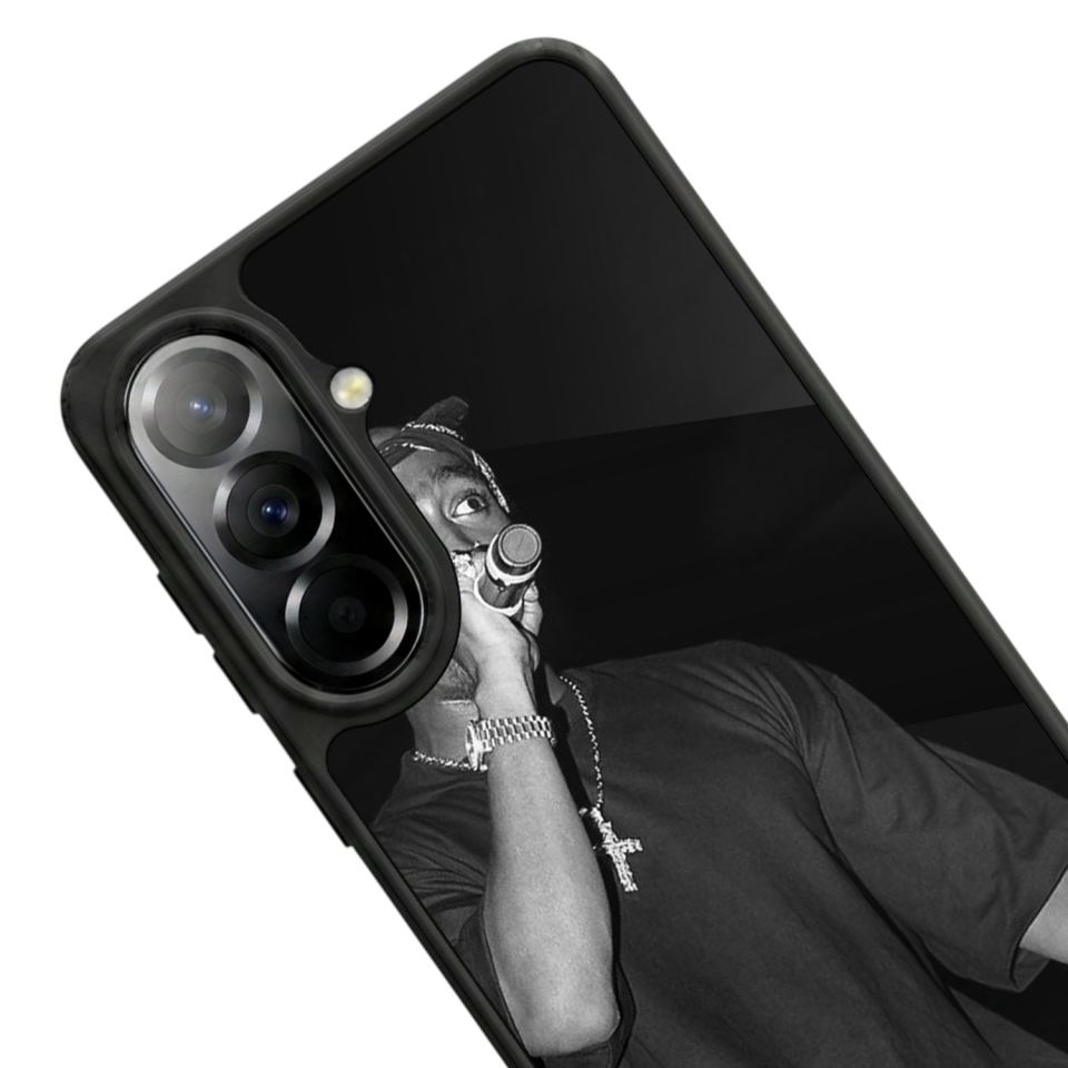 Samsung Galaxy A37 Uyumlu Tupac Tasarımlı Glossy Premium Kılıf