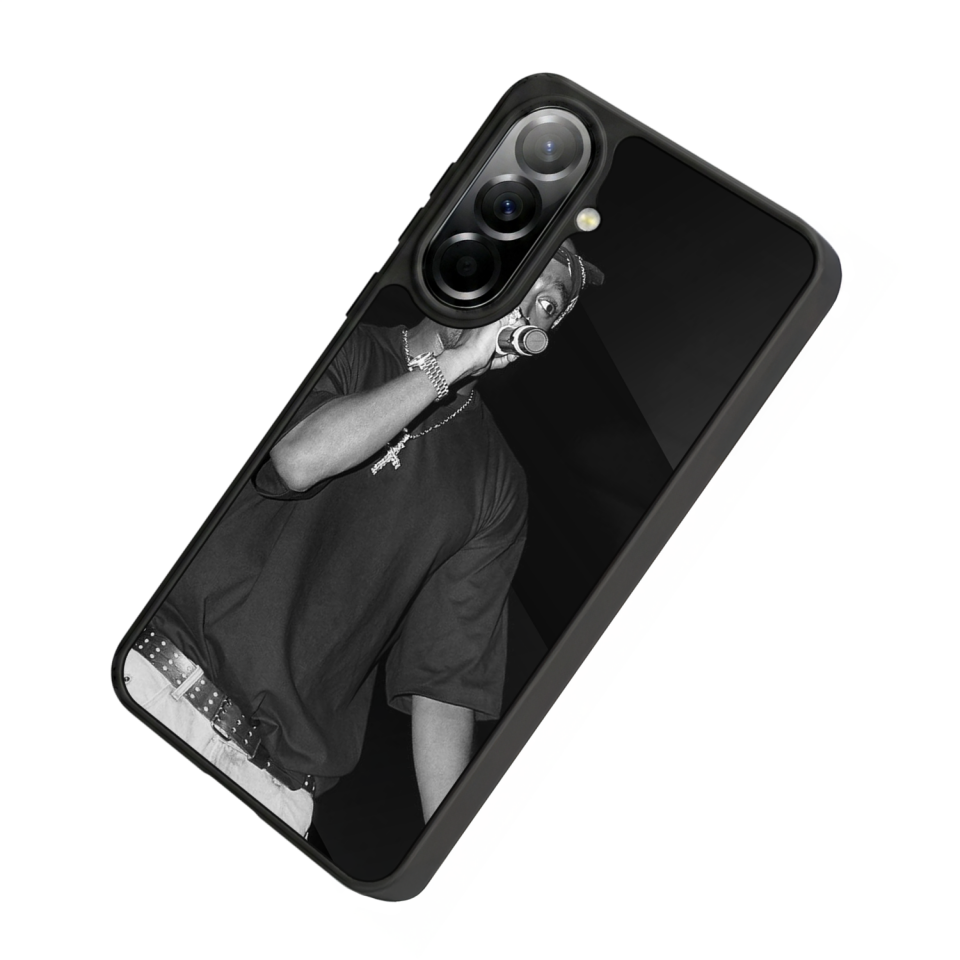 Samsung Galaxy A37 Uyumlu Tupac Tasarımlı Glossy Premium Kılıf
