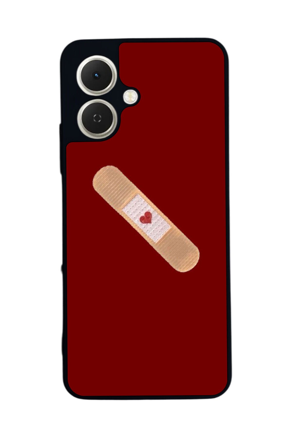 Tecno Spark GO 2 Uyumlu Kalp Love Tasarımlı Glossy Premium Kılıf