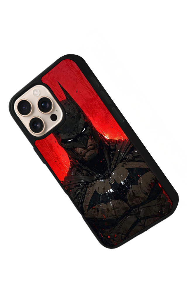 iPhone 16 Pro Uyumlu Batman Tasarımlı Glossy Premium Kılıf