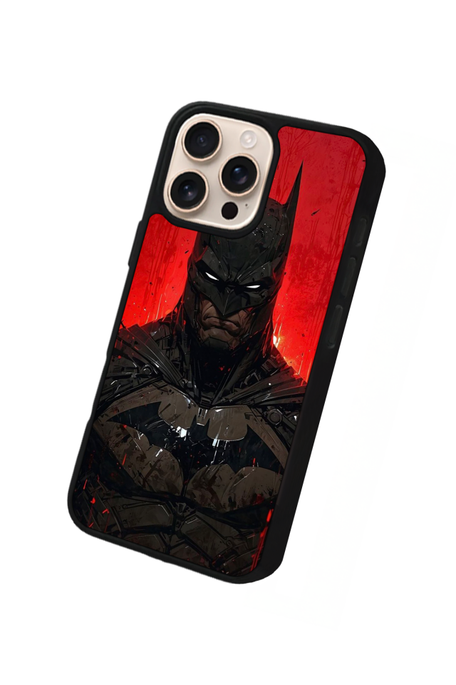 iPhone 16 Pro Uyumlu Batman Tasarımlı Glossy Premium Kılıf