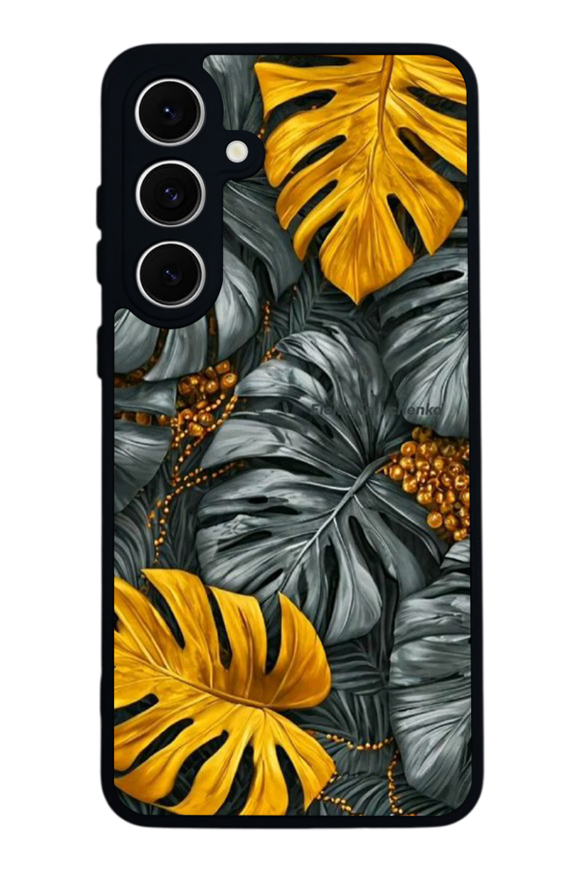 Samsung Galaxy S24 FE Uyumlu Botanik Tasarımlı Glossy Premium Kılıf