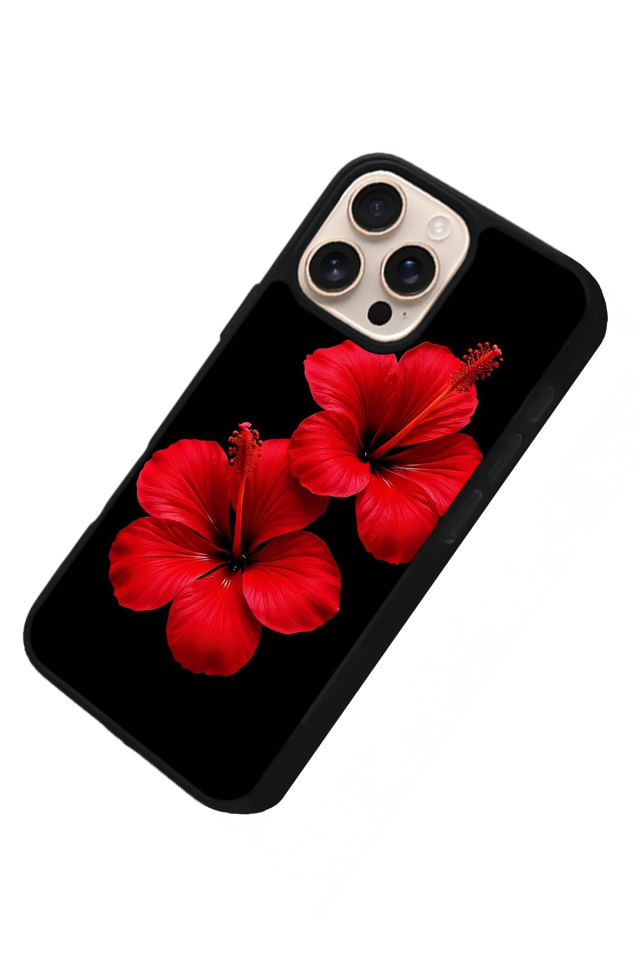 iPhone 16 Pro Max Uyumlu Cicek Tasarımlı Glossy Premium Kılıf