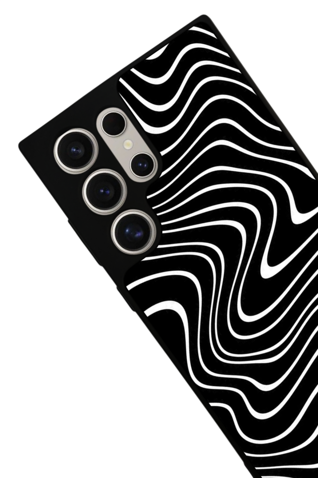 Samsung Galaxy S23 Ultra Uyumlu Çizgi Sanatı Tasarımlı Glossy Premium Kılıf