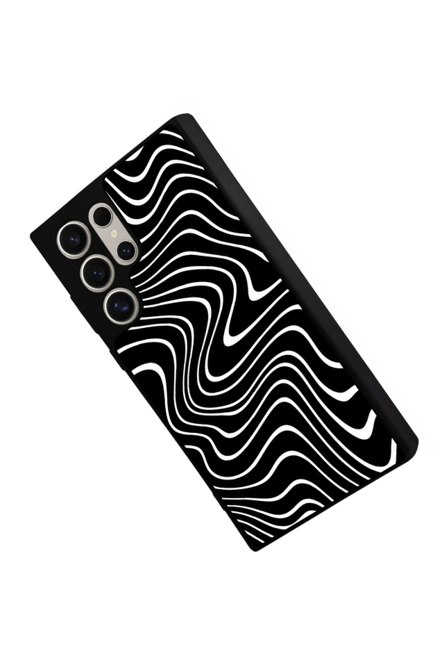 Samsung Galaxy S23 Ultra Uyumlu Çizgi Sanatı Tasarımlı Glossy Premium Kılıf