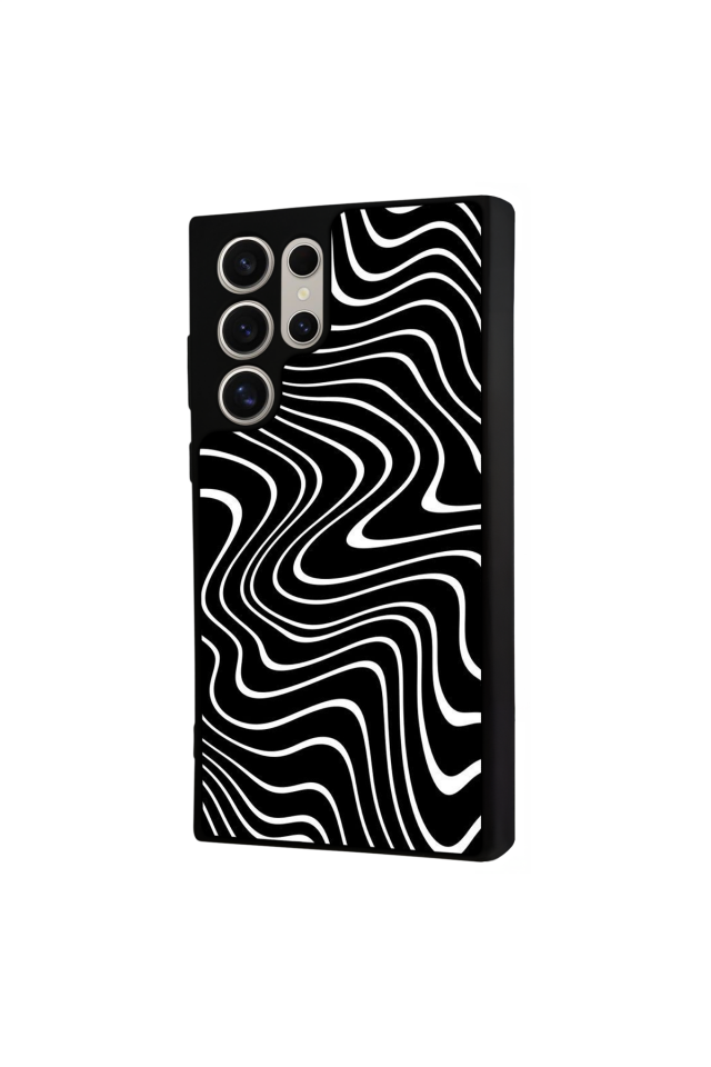 Samsung Galaxy S23 Ultra Uyumlu Çizgi Sanatı Tasarımlı Glossy Premium Kılıf