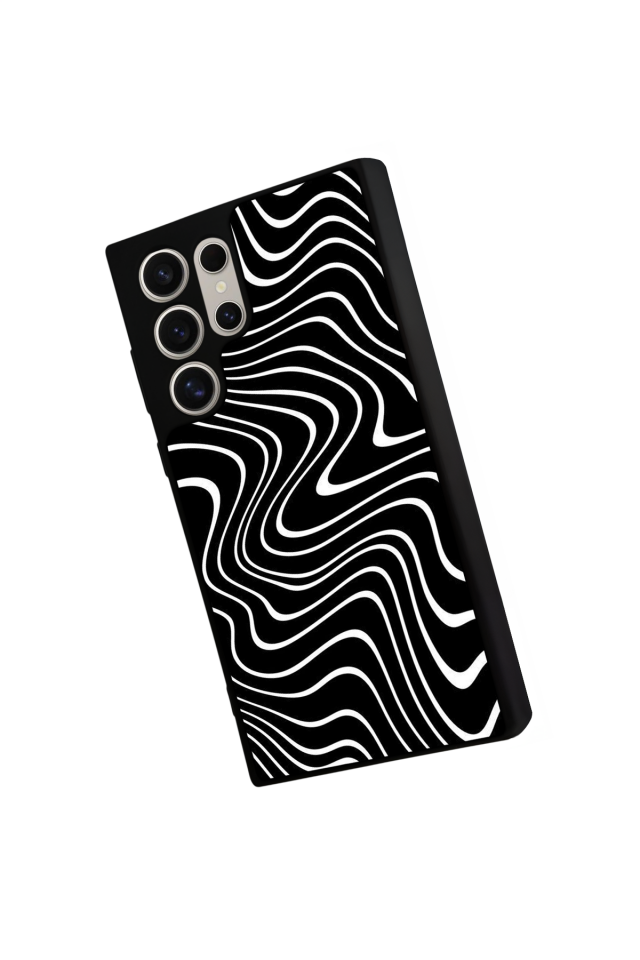 Samsung Galaxy S23 Ultra Uyumlu Çizgi Sanatı Tasarımlı Glossy Premium Kılıf