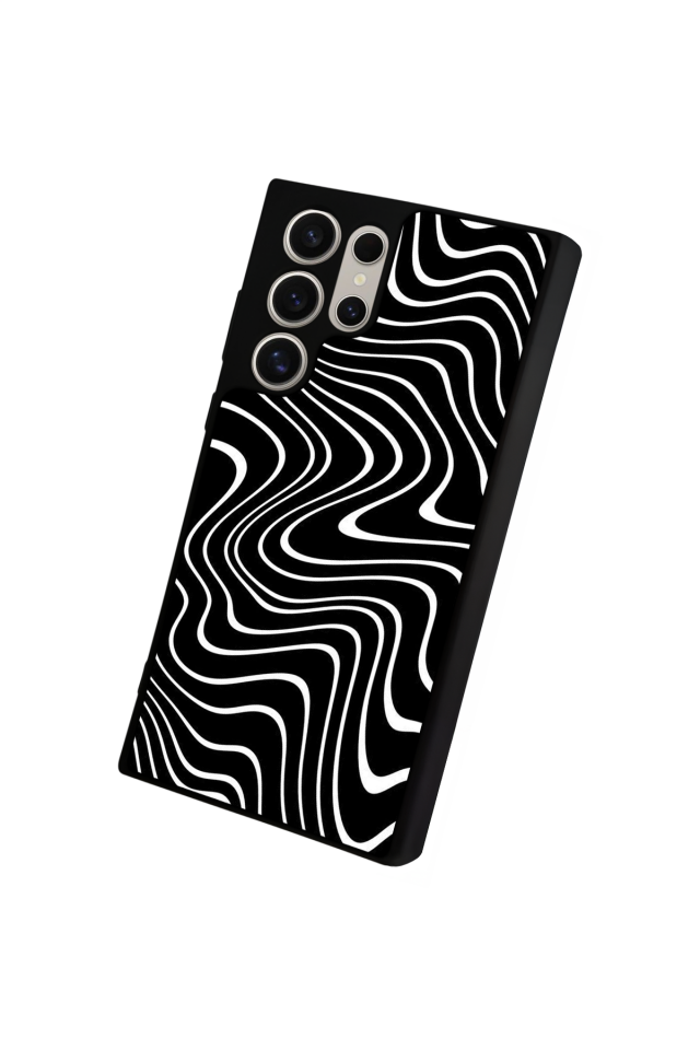 Samsung Galaxy S23 Ultra Uyumlu Çizgi Sanatı Tasarımlı Glossy Premium Kılıf