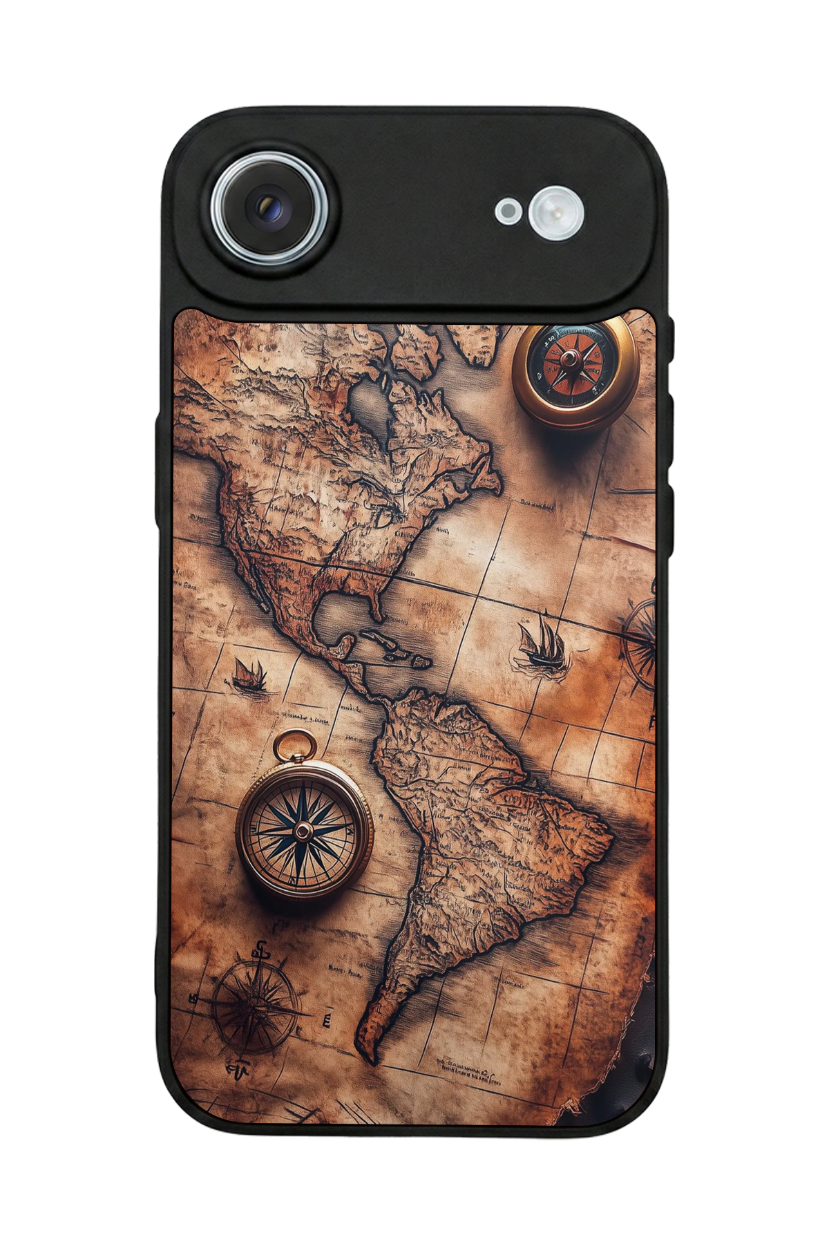 iPhone 17 Air Uyumlu Harita Tasarımlı Glossy Premium Kılıf