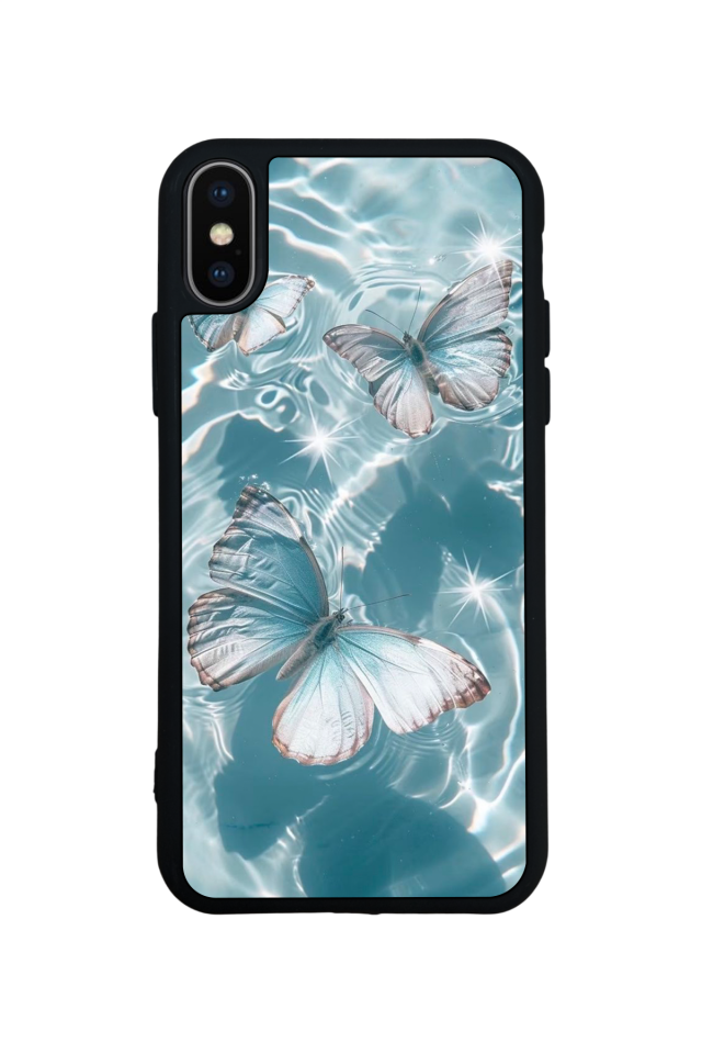 iPhone XS Max Uyumlu Kelebek Tasarımlı Glossy Premium Kılıf