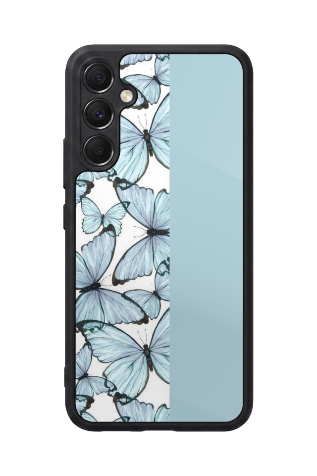 Samsung Galaxy A34 Uyumlu Kelebek Tasarımlı Glossy Premium Kılıf