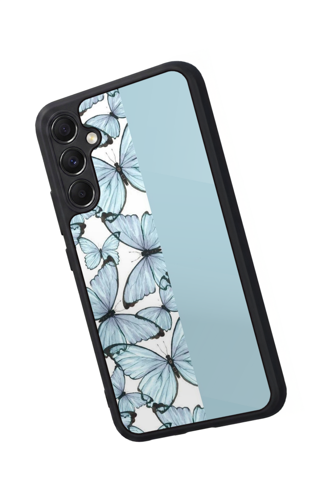 Samsung Galaxy A34 Uyumlu Kelebek Tasarımlı Glossy Premium Kılıf