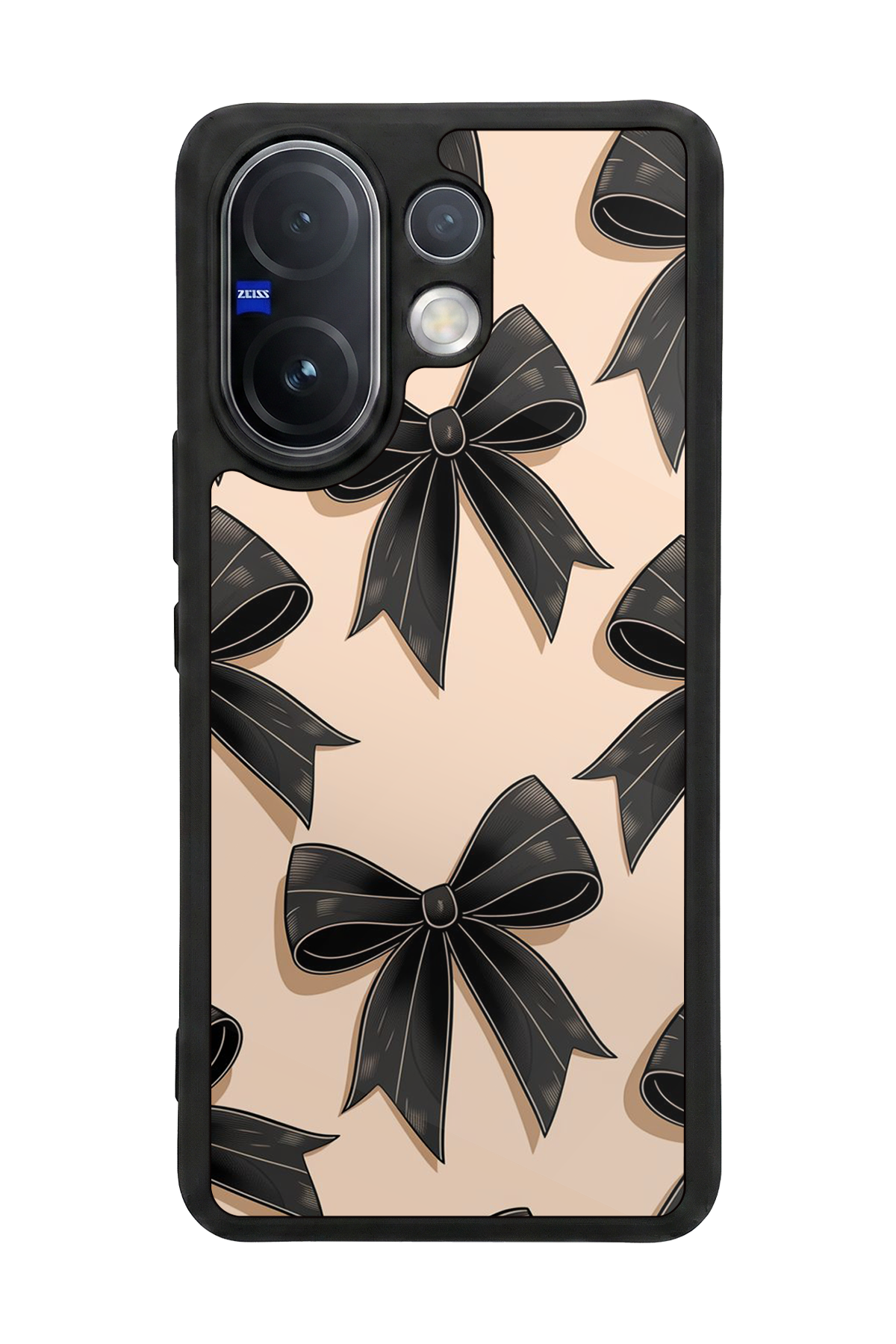 Vivo V60 Uyumlu Kurdele Tasarımlı Glossy Premium Kılıf