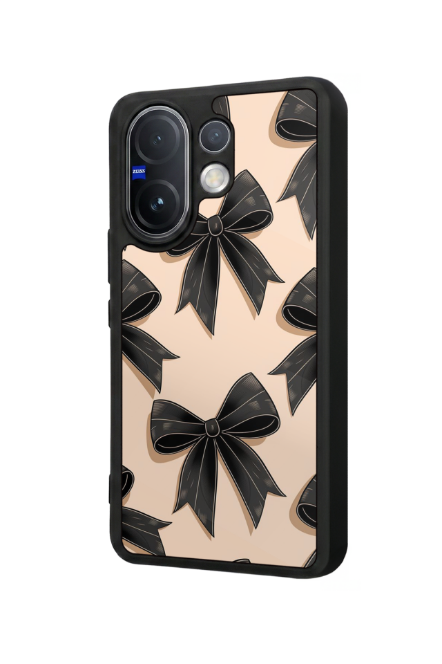 Vivo V60 Uyumlu Kurdele Tasarımlı Glossy Premium Kılıf