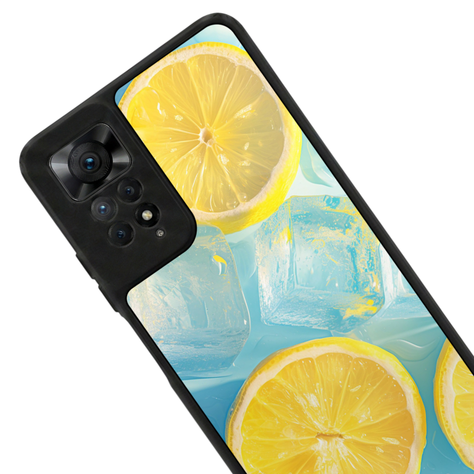 Xiaomi Redmi Note 12 Pro Uyumlu Limon Tasarımlı Glossy Premium Kılıf