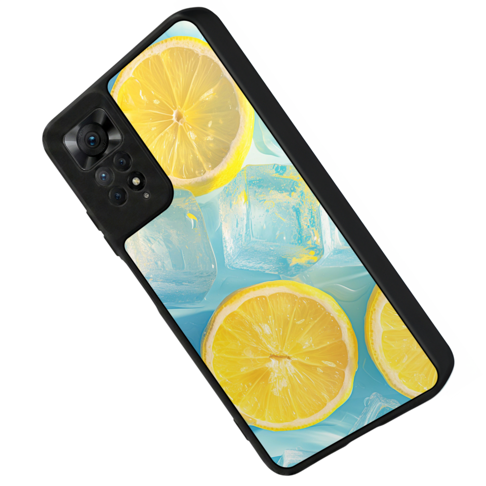 Xiaomi Redmi Note 12 Pro Uyumlu Limon Tasarımlı Glossy Premium Kılıf