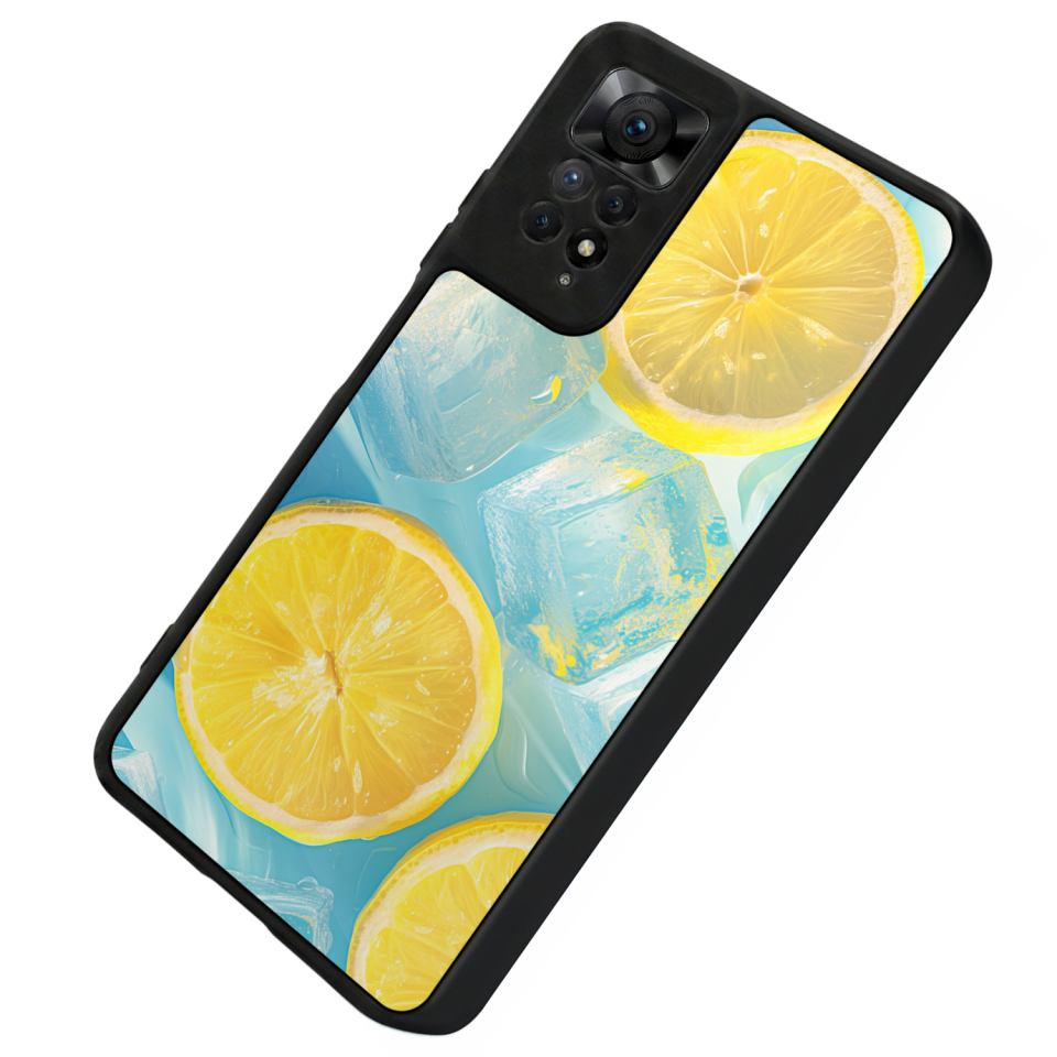 Xiaomi Redmi Note 12 Pro Uyumlu Limon Tasarımlı Glossy Premium Kılıf