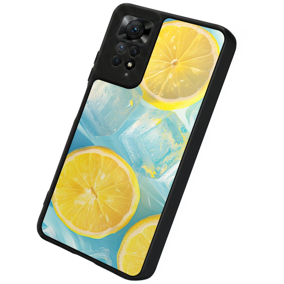 Xiaomi Redmi Note 12 Pro Uyumlu Limon Tasarımlı Glossy Premium Kılıf