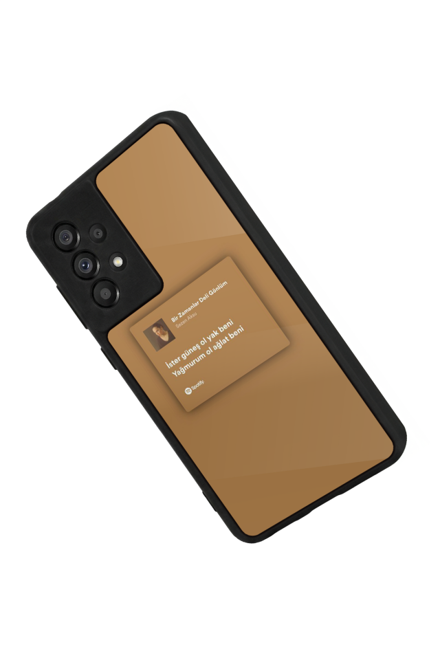 Samsung Galaxy A73 Uyumlu Sarki Sozleri Tasarımlı Glossy Premium Kılıf