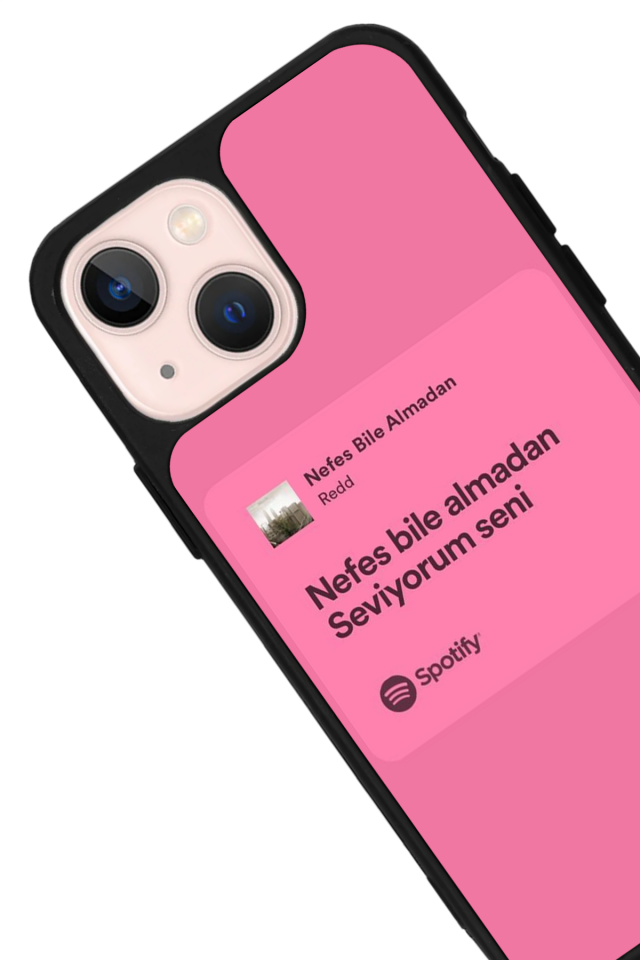 iPhone 14 Plus Uyumlu Sarki Sozleri Tasarımlı Glossy Premium Kılıf