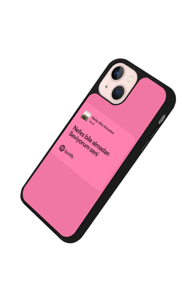 iPhone 14 Plus Uyumlu Sarki Sozleri Tasarımlı Glossy Premium Kılıf