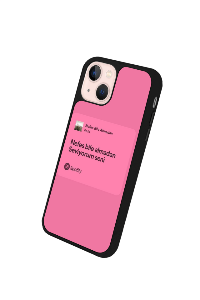 iPhone 14 Plus Uyumlu Sarki Sozleri Tasarımlı Glossy Premium Kılıf