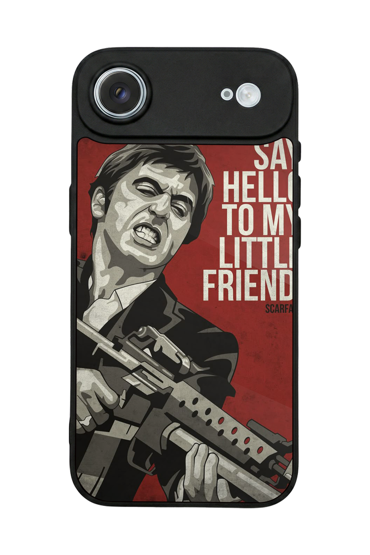 iPhone 17 Air Uyumlu Scarface Tasarımlı Glossy Premium Kılıf