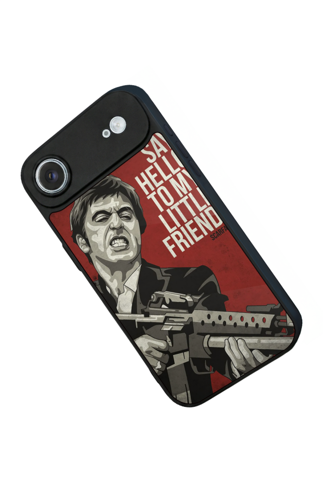 iPhone 17 Air Uyumlu Scarface Tasarımlı Glossy Premium Kılıf