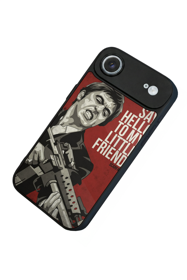 iPhone 17 Air Uyumlu Scarface Tasarımlı Glossy Premium Kılıf