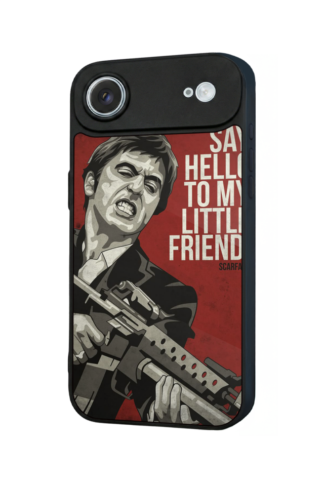 iPhone 17 Air Uyumlu Scarface Tasarımlı Glossy Premium Kılıf