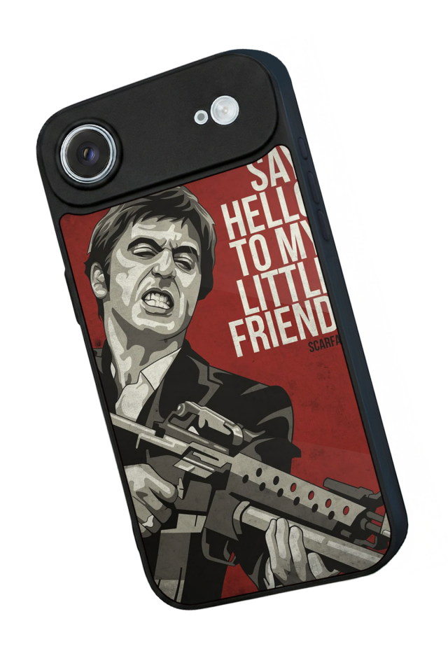 iPhone 17 Air Uyumlu Scarface Tasarımlı Glossy Premium Kılıf