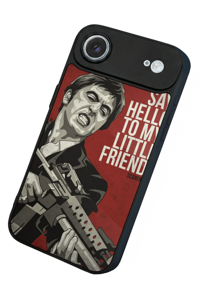 iPhone 17 Air Uyumlu Scarface Tasarımlı Glossy Premium Kılıf