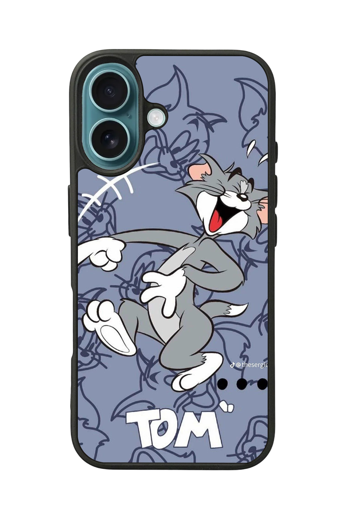 iPhone 16 Plus Uyumlu Tom And Jerry Tasarımlı Glossy Premium Kılıf