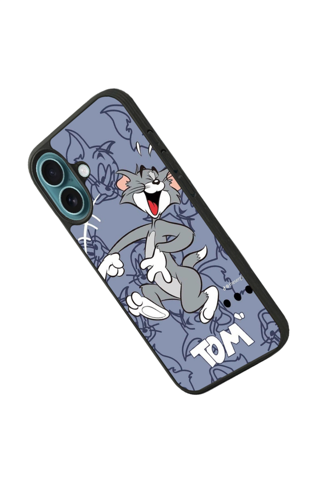 iPhone 16 Plus Uyumlu Tom And Jerry Tasarımlı Glossy Premium Kılıf