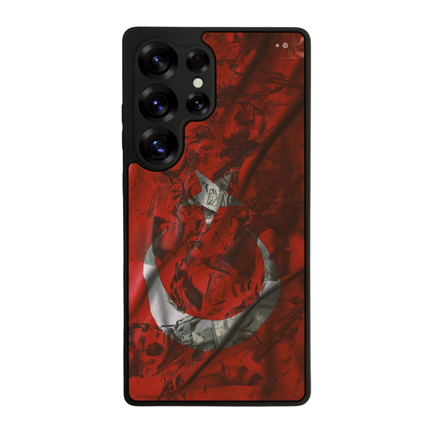 Samsung Galaxy S25 Ultra Uyumlu Türk Bayragi Tasarımlı Glossy Premium Kılıf