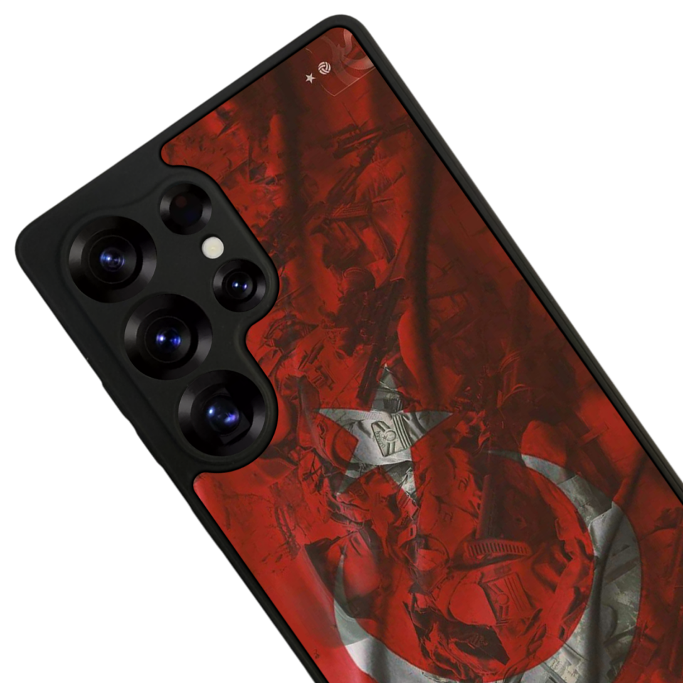 Samsung Galaxy S25 Ultra Uyumlu Türk Bayragi Tasarımlı Glossy Premium Kılıf