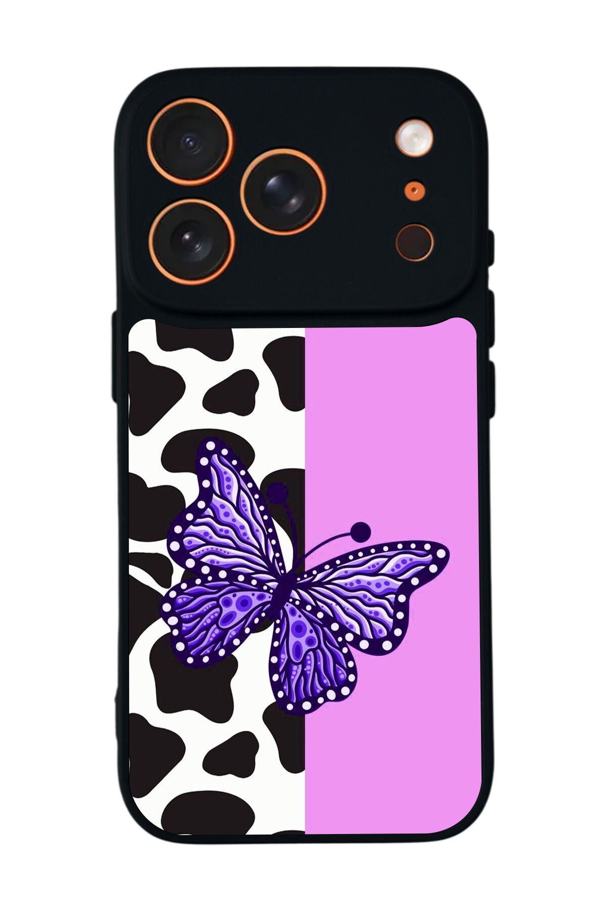 iPhone 17 Pro Max Uyumlu Kelebek Tasarımlı Glossy Premium Kılıf