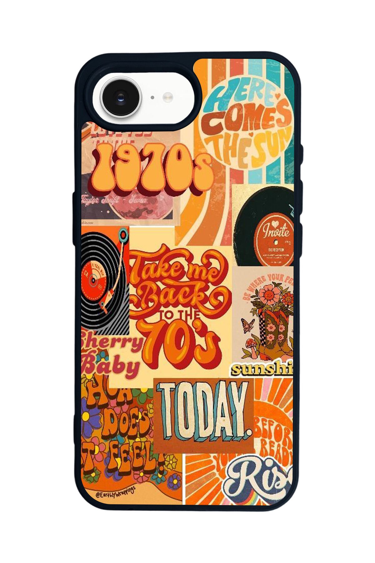 iPhone 16E Uyumlu Poster Tasarımlı Glossy Premium Kılıf