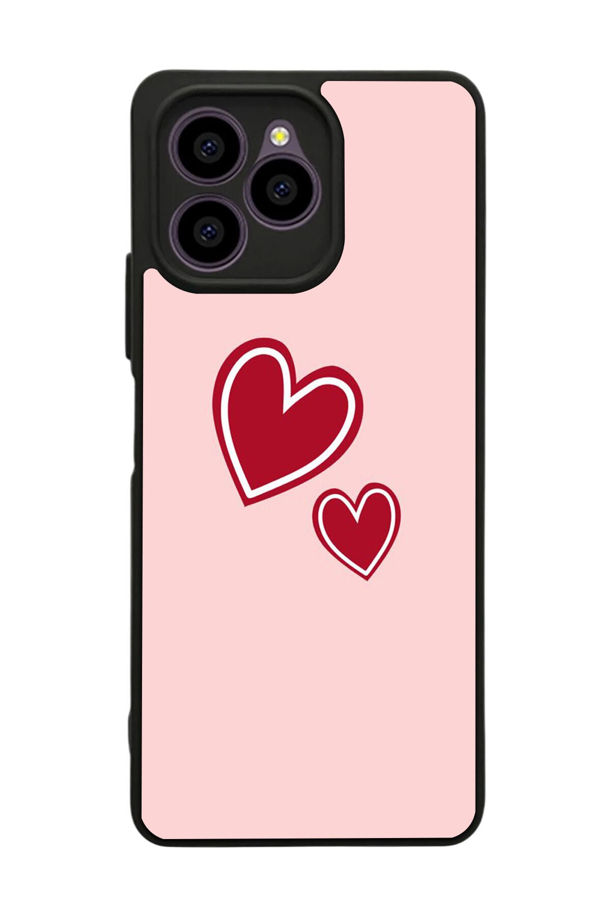 Omix X6 Uyumlu Kalp Love Tasarımlı Glossy Premium Kılıf