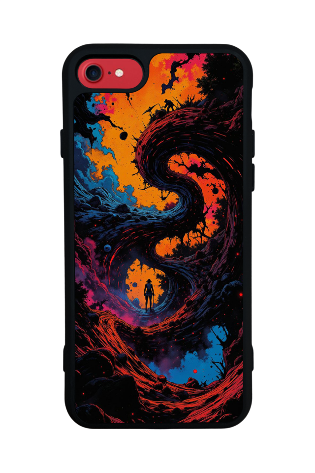 iPhone 7 Uyumlu Abstract Tasarımlı Glossy Premium Kılıf