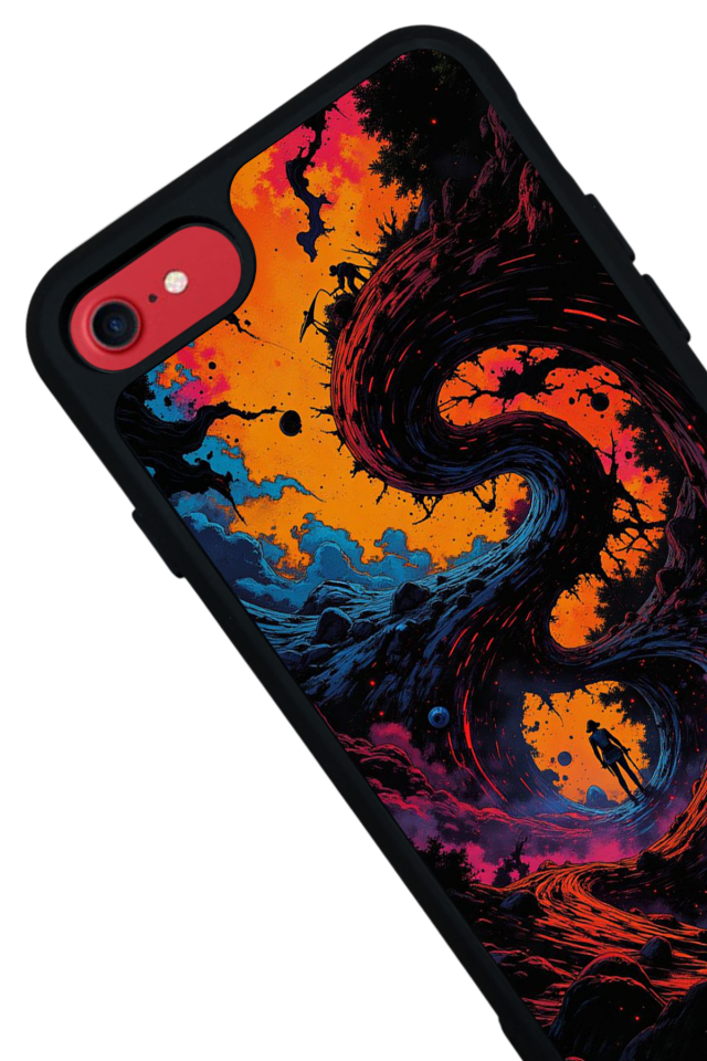 iPhone 7 Uyumlu Abstract Tasarımlı Glossy Premium Kılıf