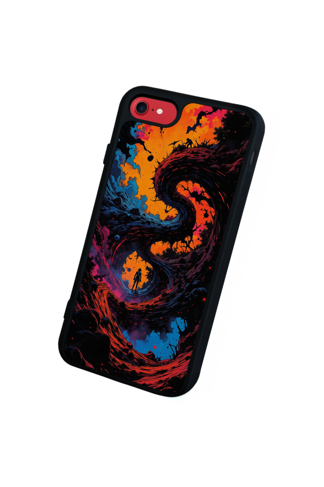 iPhone 7 Uyumlu Abstract Tasarımlı Glossy Premium Kılıf