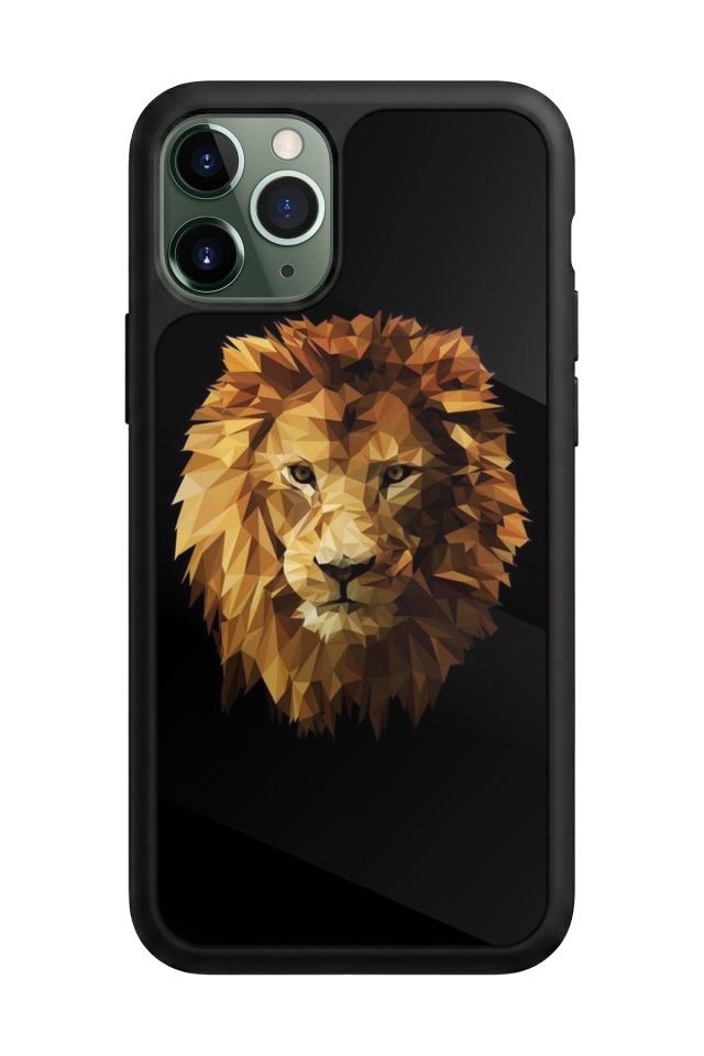 iPhone 11 Pro Max Uyumlu Aslan Tasarımlı Glossy Premium Kılıf