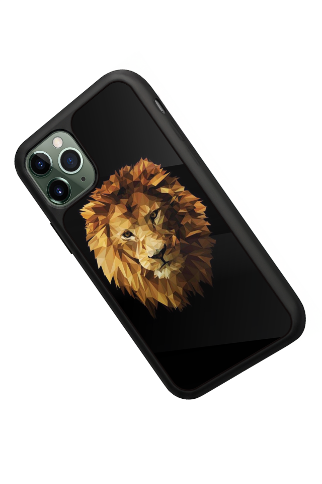 iPhone 11 Pro Max Uyumlu Aslan Tasarımlı Glossy Premium Kılıf