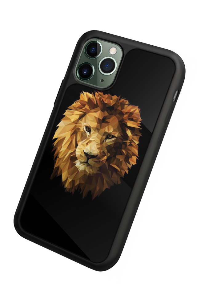 iPhone 11 Pro Max Uyumlu Aslan Tasarımlı Glossy Premium Kılıf