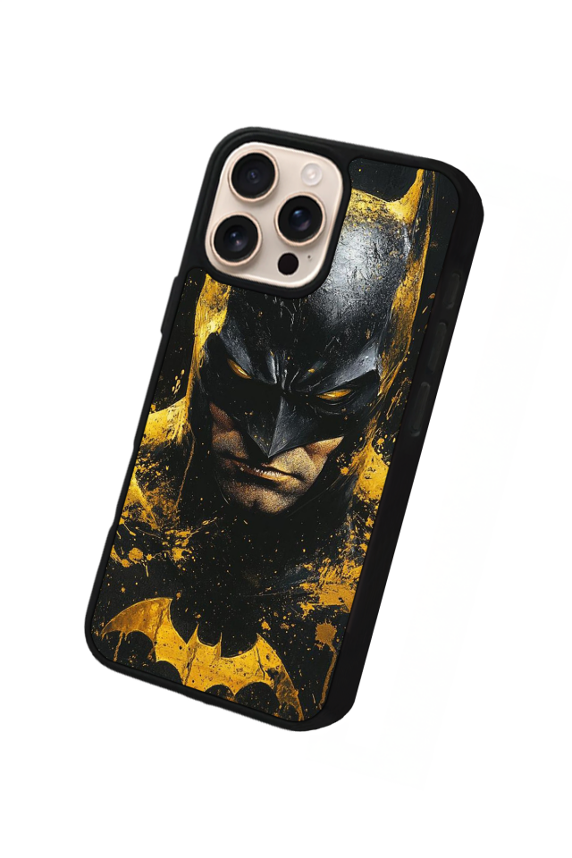 iPhone 16 Pro Uyumlu Batman Tasarımlı Glossy Premium Kılıf